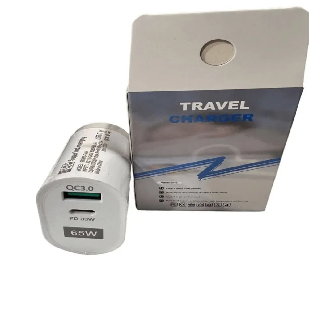 2x USB C Charger 65W, Fast Mini Gan Charger PPS Type C Fast Compact Wall Charger